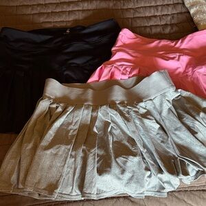Kyodan Women's Skater Skirts - Black, Pink, and Gray